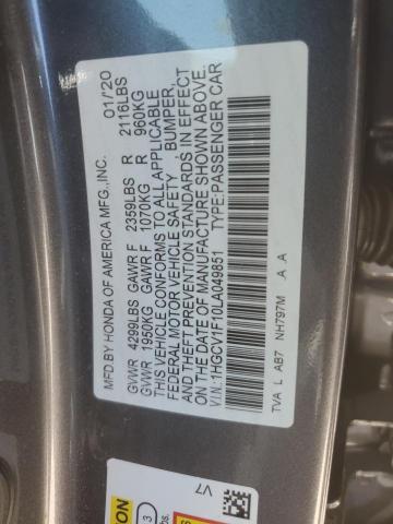 2020 HONDA ACCORD LX - 1HGCV1F10LA049851