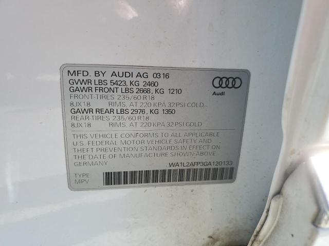 2016 AUDI Q5 PREMIUM - WA1L2AFP3GA120133