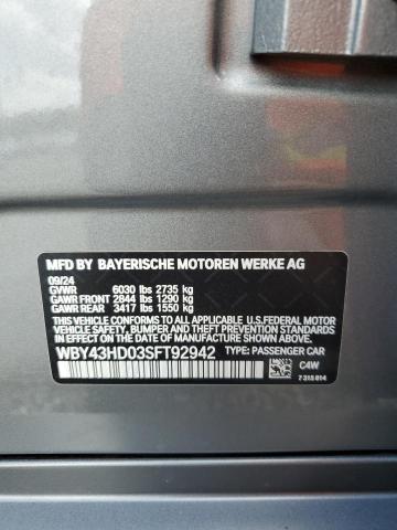 2025 BMW I4 XDRIVE WBY43HD03SFT92942