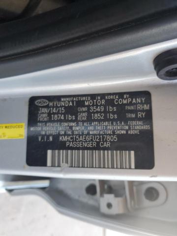 2015 HYUNDAI ACCENT GS KMHCT5AE6FU217805