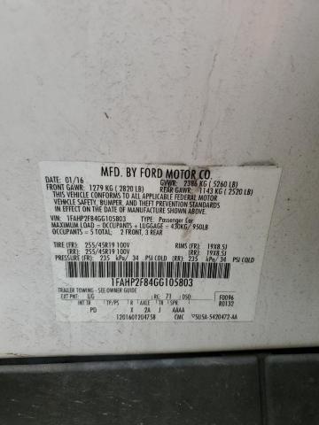 2016 FORD TAURUS LIM - 1FAHP2F84GG105803