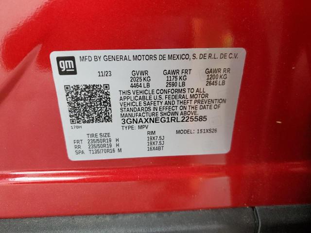 2024 CHEVROLET EQUINOX PR - 3GNAXNEG1RL225585