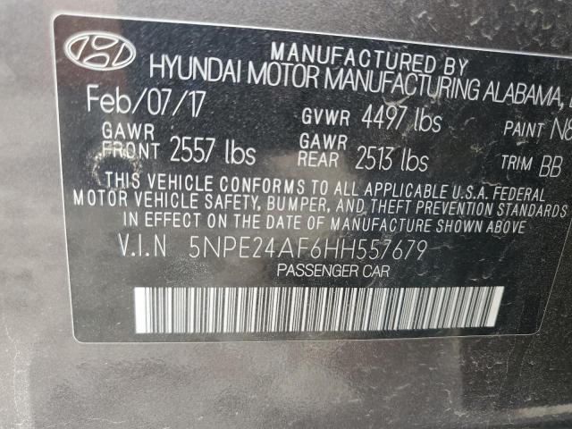 2017 HYUNDAI SONATA SE - 5NPE24AF6HH557679