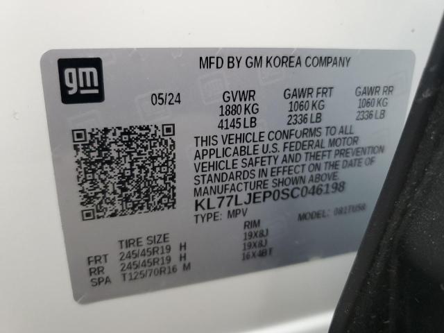 2025 CHEVROLET TRAX 2RS KL77LJEP0SC046198