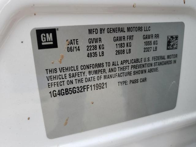 2015 BUICK LACROSSE - 1G4GB5G32FF119921