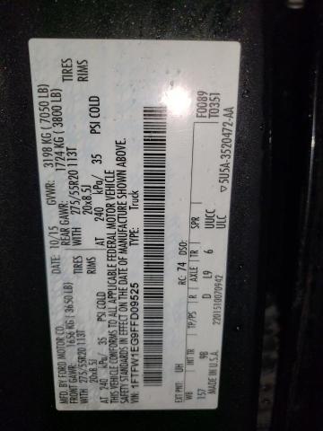 2015 FORD F150 SUPER - 1FTFW1EG9FFD09525