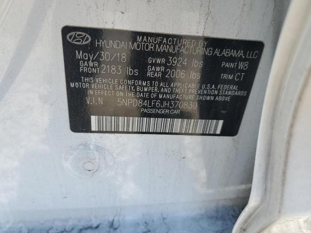 2018 HYUNDAI ELANTRA SE - 5NPD84LF6JH370830