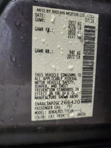 2016 NISSAN ALTIMA 2.5 - 1N4AL3AP2GC266420