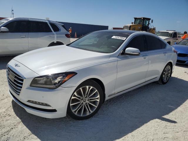 GENESIS G80 BASE 2017 white  gas KMHGN4JE6HU193658 photo #1