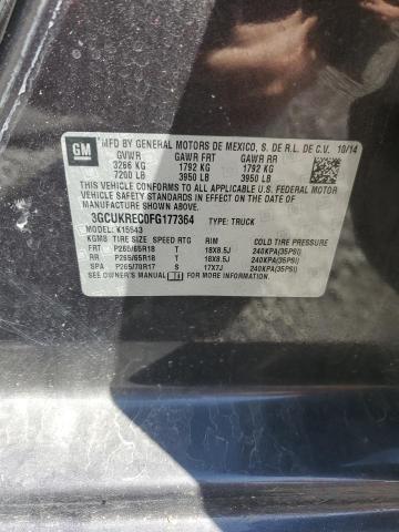 2015 CHEVROLET SILVERADO - 3GCUKREC0FG177364