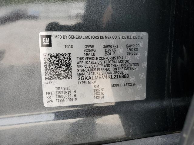 2019 GMC TERRAIN SLE 3GKALMEV4KL215883