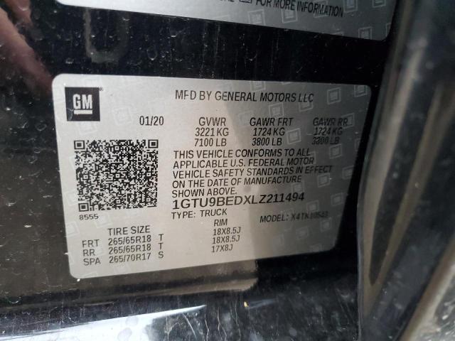 2020 GMC SIERRA K15 - 1GTU9BEDXLZ211494