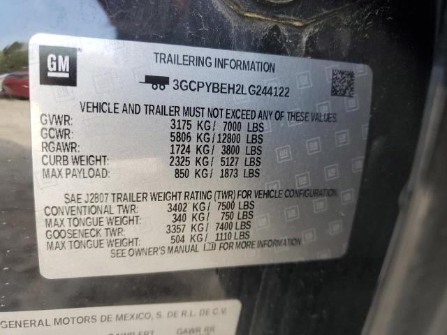2020 CHEVROLET SILVERADO - 3GCPYBEH2LG244122