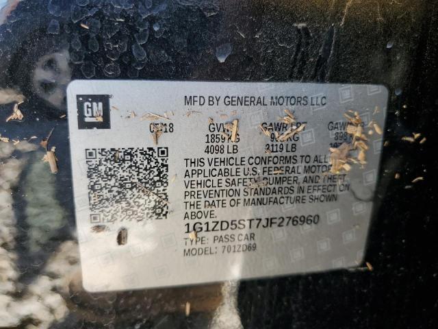 2018 CHEVROLET MALIBU LT 1G1ZD5ST7JF276960