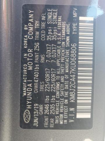 2019 HYUNDAI TUCSON SE - KM8J2CA47KU068806