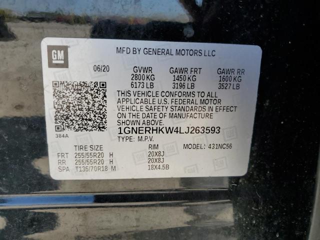 2020 CHEVROLET TRAVERSE L - 1GNERHKW4LJ263593