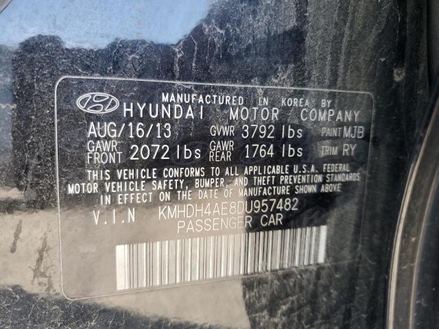 2013 HYUNDAI ELANTRA GL - KMHDH4AE8DU957482