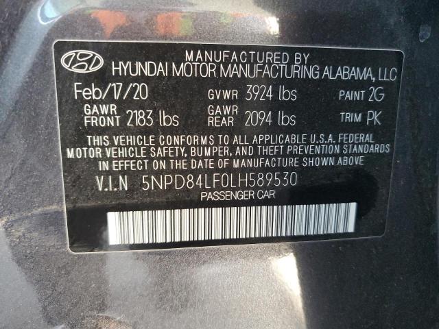 2020 HYUNDAI ELANTRA SE - 5NPD84LF0LH589530