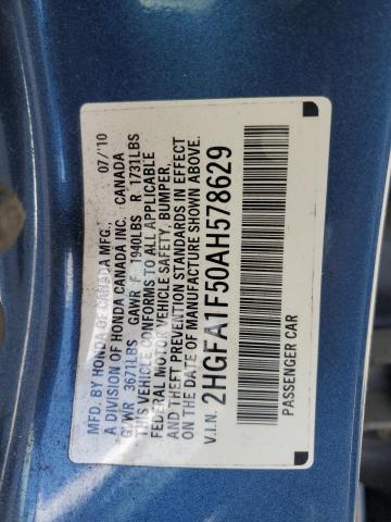 2010 HONDA CIVIC LX - 2HGFA1F50AH578629