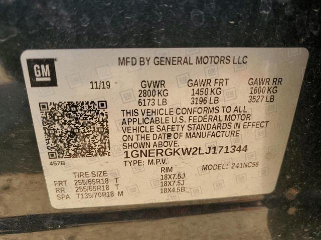 2020 CHEVROLET TRAVERSE L - 1GNERGKW2LJ171344