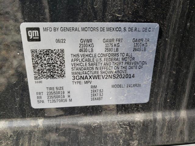 2022 CHEVROLET EQUINOX RS - 3GNAXWEV2NS202014