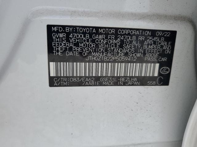 2023 LEXUS IS 350 F S - JTHGZ1B22P5059412