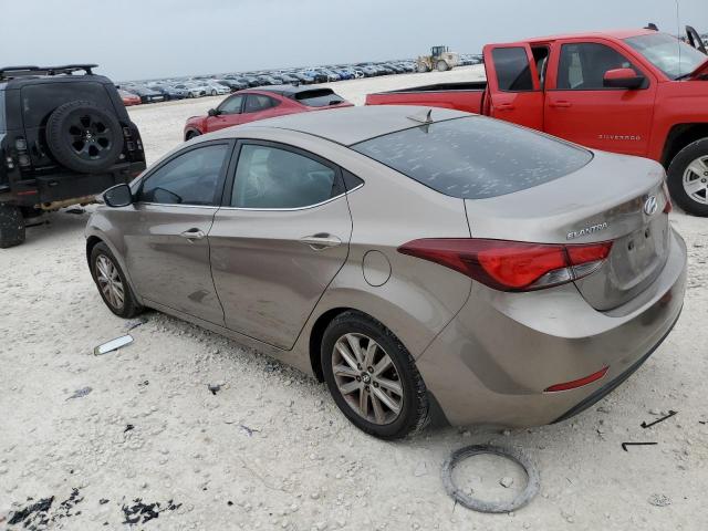 HYUNDAI ELANTRA SE 2015 tan  gas 5NPDH4AE4FH586869 photo #3