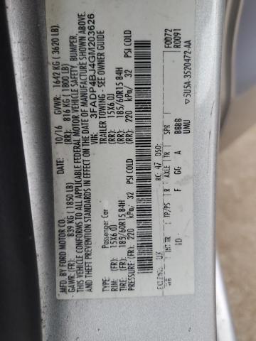 2016 FORD FIESTA SE - 3FADP4BJ4GM203626