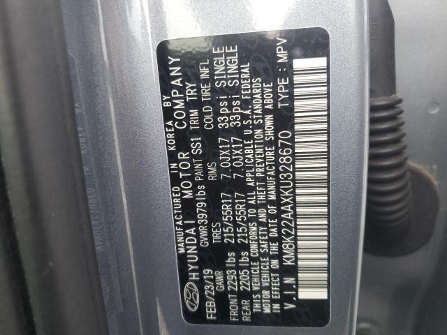 2019 HYUNDAI KONA SEL - KM8K22AAXKU328670