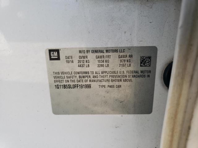 2015 CHEVROLET MALIBU 1G11B5SL0FF191999