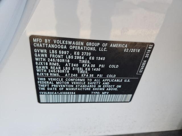 2018 VOLKSWAGEN ATLAS SE - 1V2LR2CA1JC558294