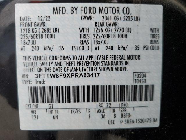 2023 FORD MAVERICK X - 3FTTW8F9XPRA03417