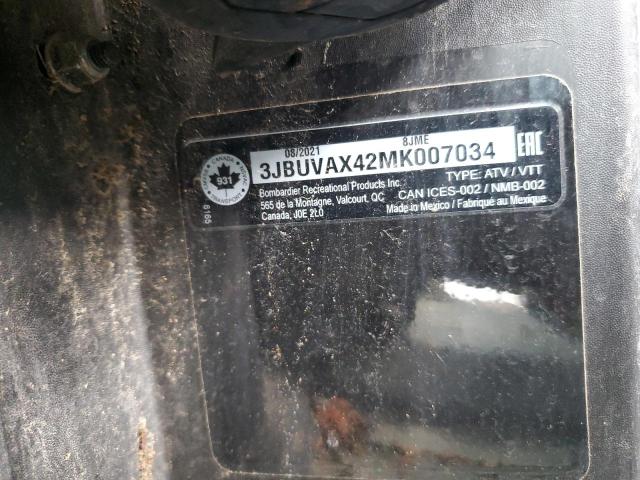 2021 CAN-AM DEFENDER L - 3JBUVAX42MK007034