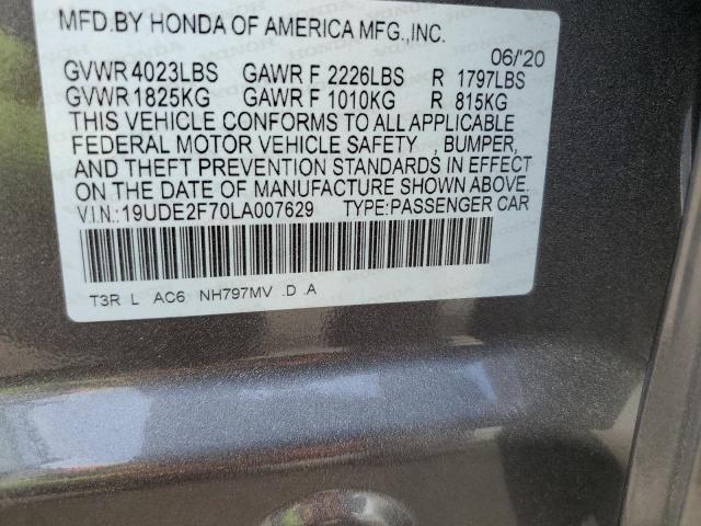 2020 ACURA ILX PREMIU - 19UDE2F70LA007629