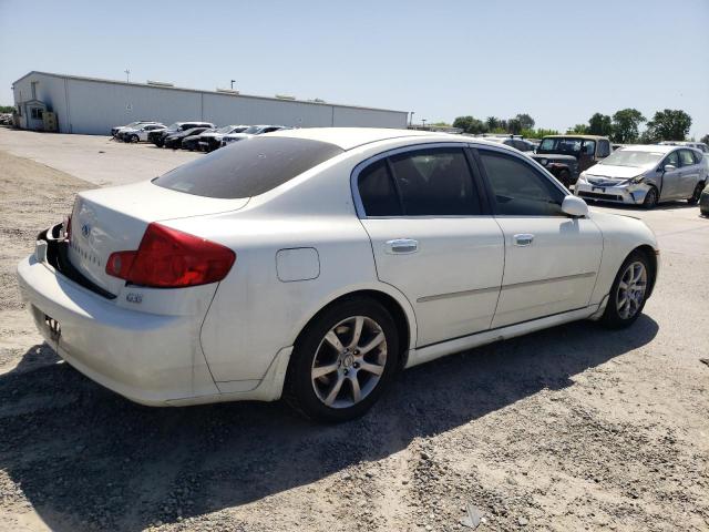INFINITI G35 2005 white  gas JNKCV51E65M209795 photo #4
