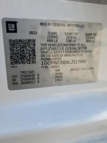 2020 CHEVROLET SILVERADO - 1GCPWCED6LZ117060