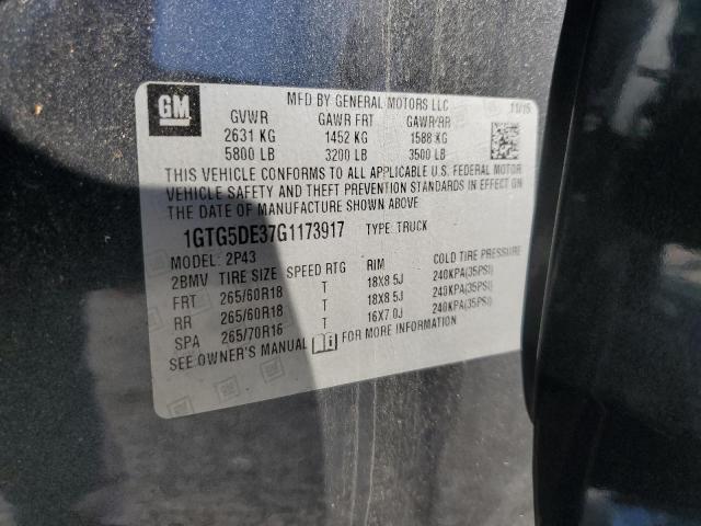 2016 GMC CANYON SLT 1GTG5DE37G1173917