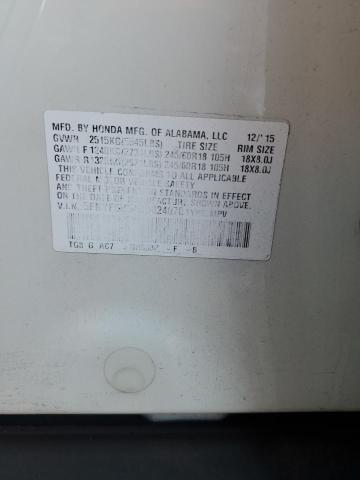 2016 HONDA PILOT EXL - 5FNYF5H54GB024070