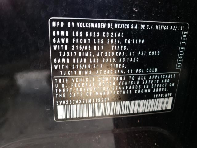 2018 VOLKSWAGEN TIGUAN SE - 3VV2B7AX7JM119297