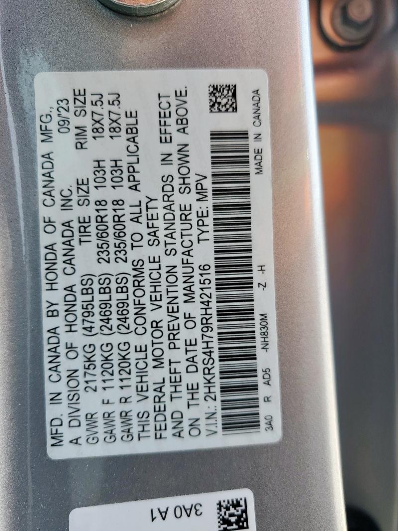 2024 HONDA CR-V EXL - 2HKRS4H79RH421516