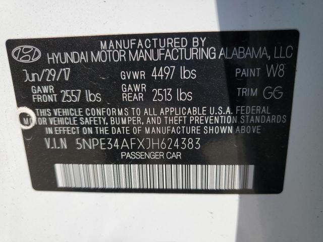 2018 HYUNDAI SONATA SPO - 5NPE34AFXJH624383