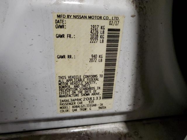 2017 NISSAN ALTIMA 2.5 - 1N4AL3AP4HC208133