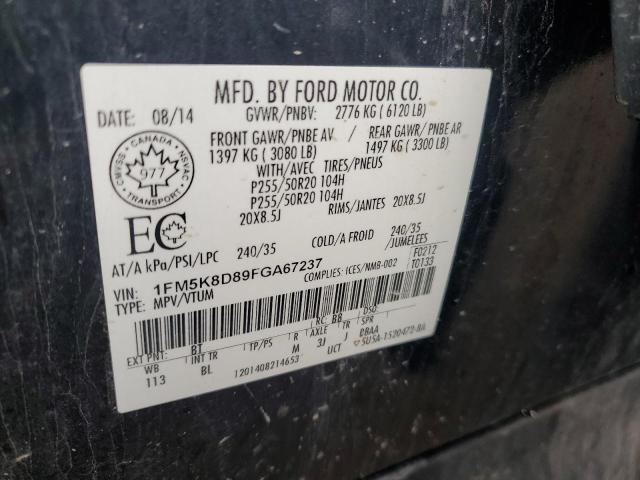 2015 FORD EXPLORER X - 1FM5K8D89FGA67237