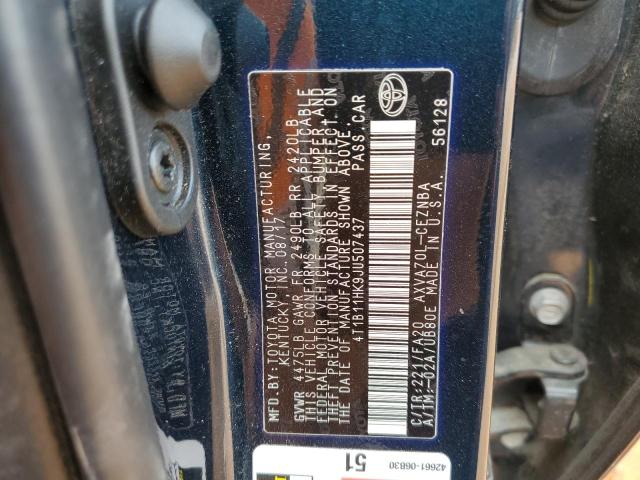 2018 TOYOTA CAMRY L - 4T1B11HK9JU507437