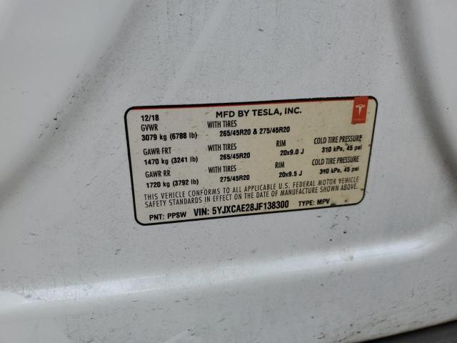 2018 TESLA MODEL X - 5YJXCAE28JF138300