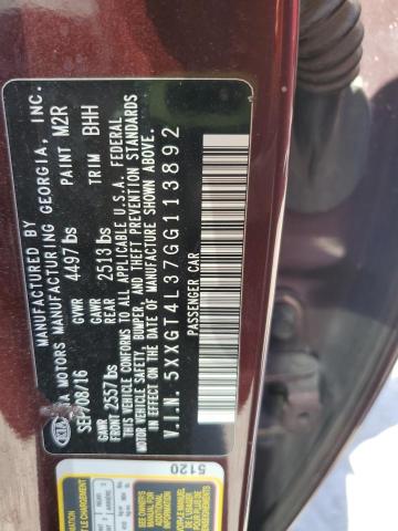 2016 KIA OPTIMA LX - 5XXGT4L37GG113892