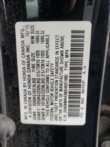 2016 HONDA CR-V LX - 2HKRM4H38GH601980
