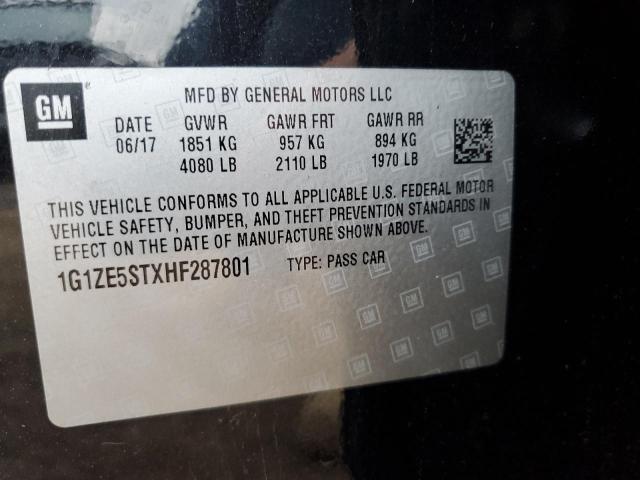 2017 CHEVROLET MALIBU LT - 1G1ZE5STXHF287801