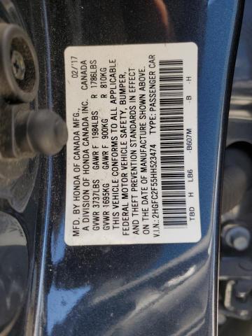 2017 HONDA CIVIC LX - 2HGFC2F55HH523474