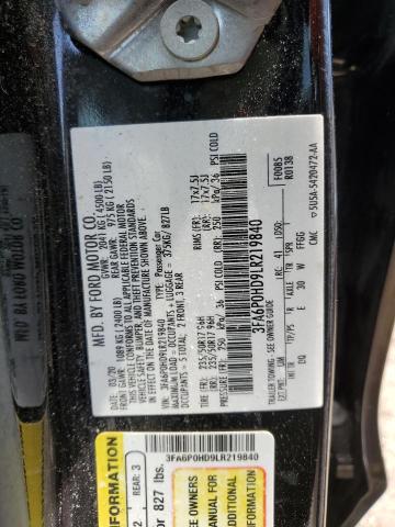 2020 FORD FUSION SE - 3FA6P0HD9LR219840